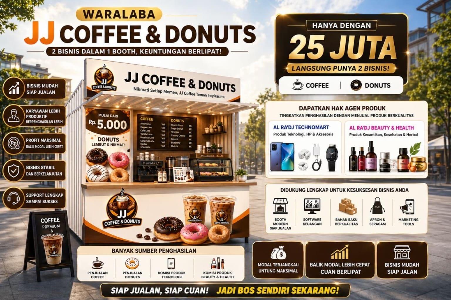 Waralaba JJ Coffee & Donuts
